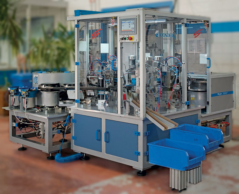 L’impianto per il montaggio del “gruppo di regolazione” produce 1.500 pezzi/ora.   8