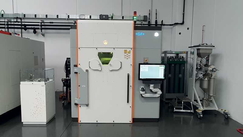 Il sistema di Additive Manufacturing per metallo ad alte prestazioni DMP Flex 350 presente nel Centro Tecnologico.