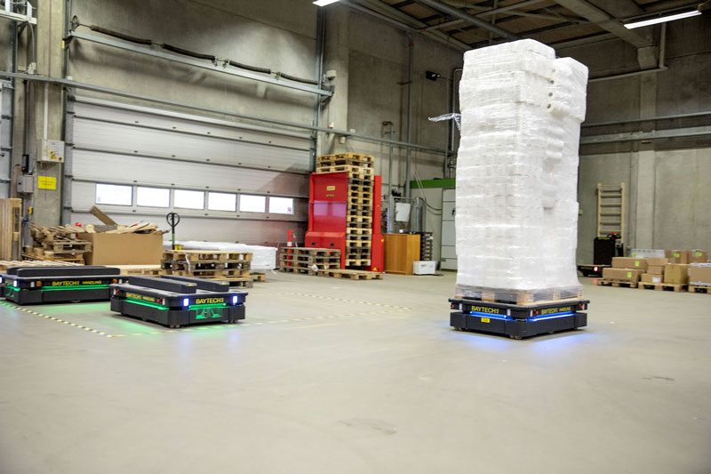 Il software MiR Fleet assicura la corretta distribuzione delle mansioni tra robot.