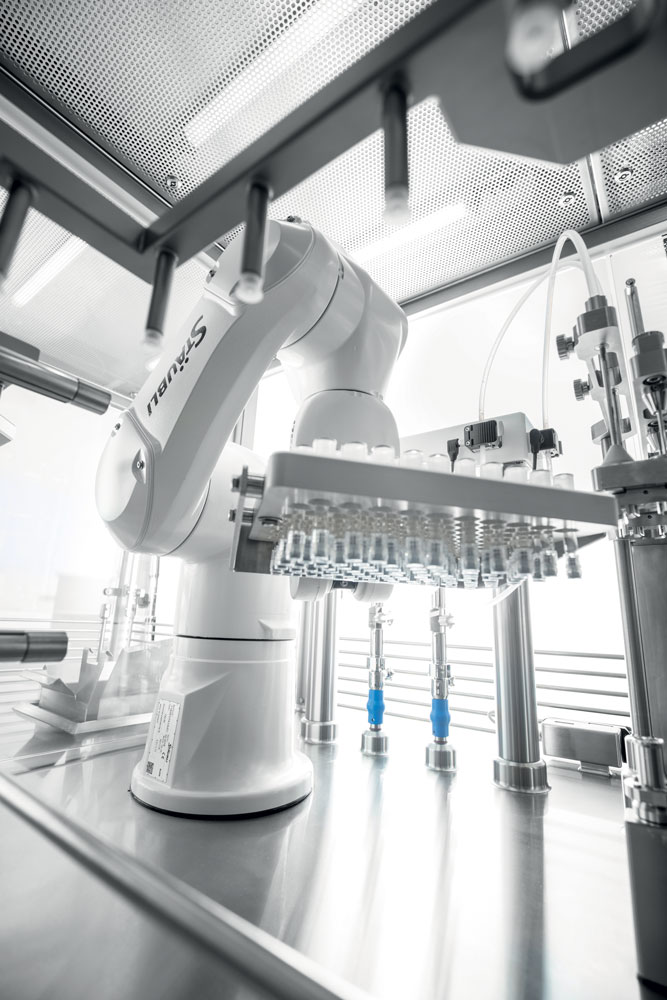 Stäubli ha una predilezione nell’utilizzo in ambito farmaceutico e medicale della robotica.