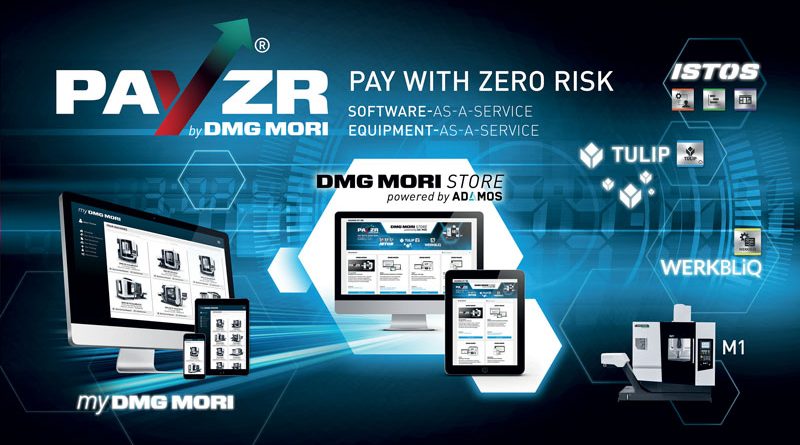 DMG MORI STORE powered by ADAMOS: accesso centrale e comodo al mondo dei servizi basati sui dati e dei modelli di business digitali di DMG MORI.