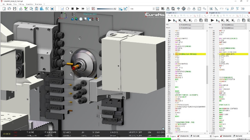 Verificare e simulare i programmi ISO su PC con Eureka G-Code